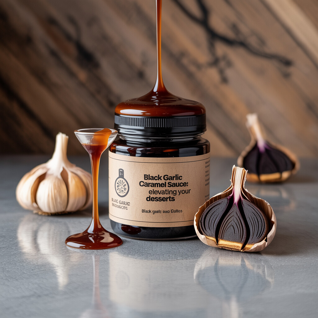 Black Garlic Desserts - Caramel Sauce That Elevates Your Sweet Creations