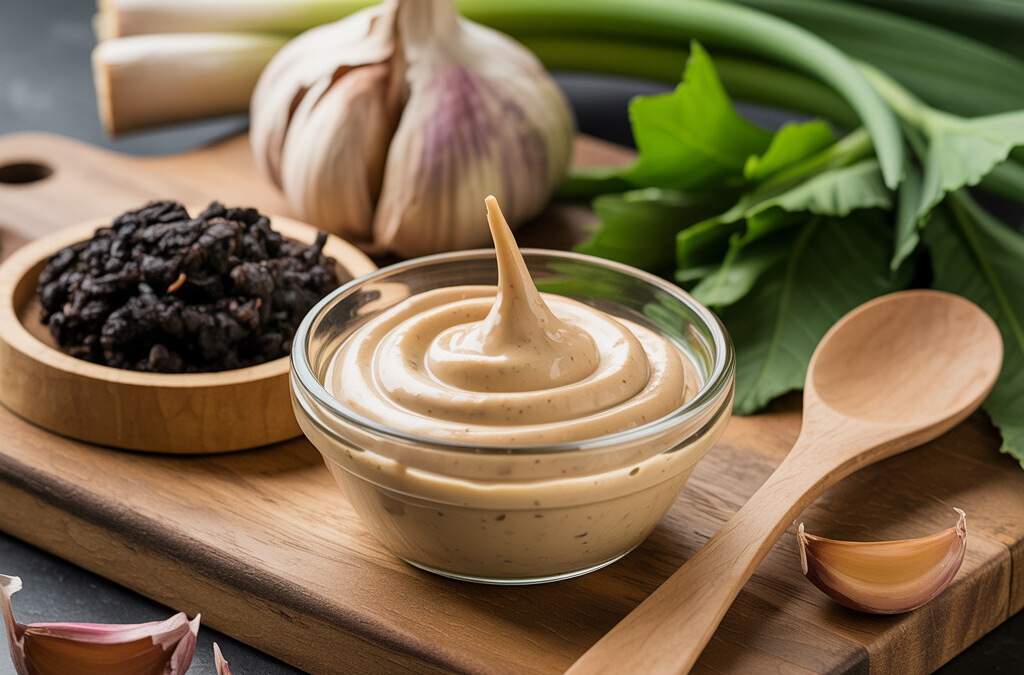Black Garlic Sides - Delicious Black Garlic Sides with Aioli Dip