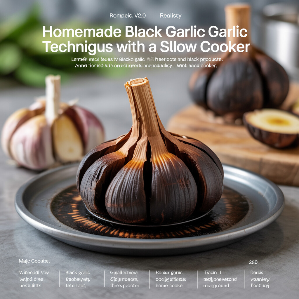 Homemade Black Garlic Techniques with a Slow Cooker – Effective Black Garlic Preparation Methods