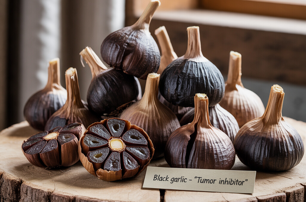 Visual Guide to Black Garlic Anti-Cancer Properties and Tumor Growth Inhibition