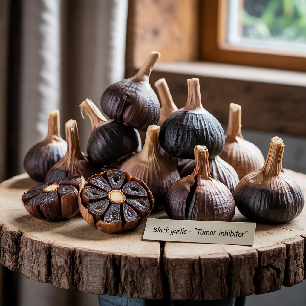 Visual Guide to Black Garlic Anti-Cancer Properties and Tumor Growth Inhibition