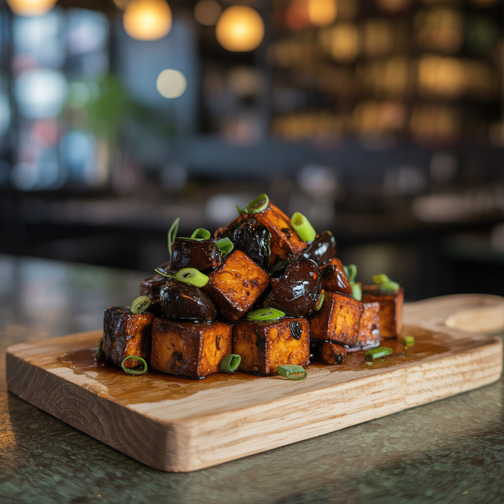 Delicious Black Garlic Stir-Fries with Tofu - A Plant-Based Delight