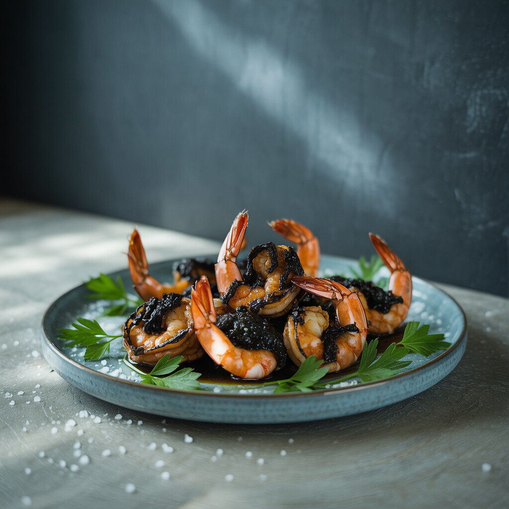 Discovering the Magic of Black Garlic Shrimp – A Delicious Seafood Experience