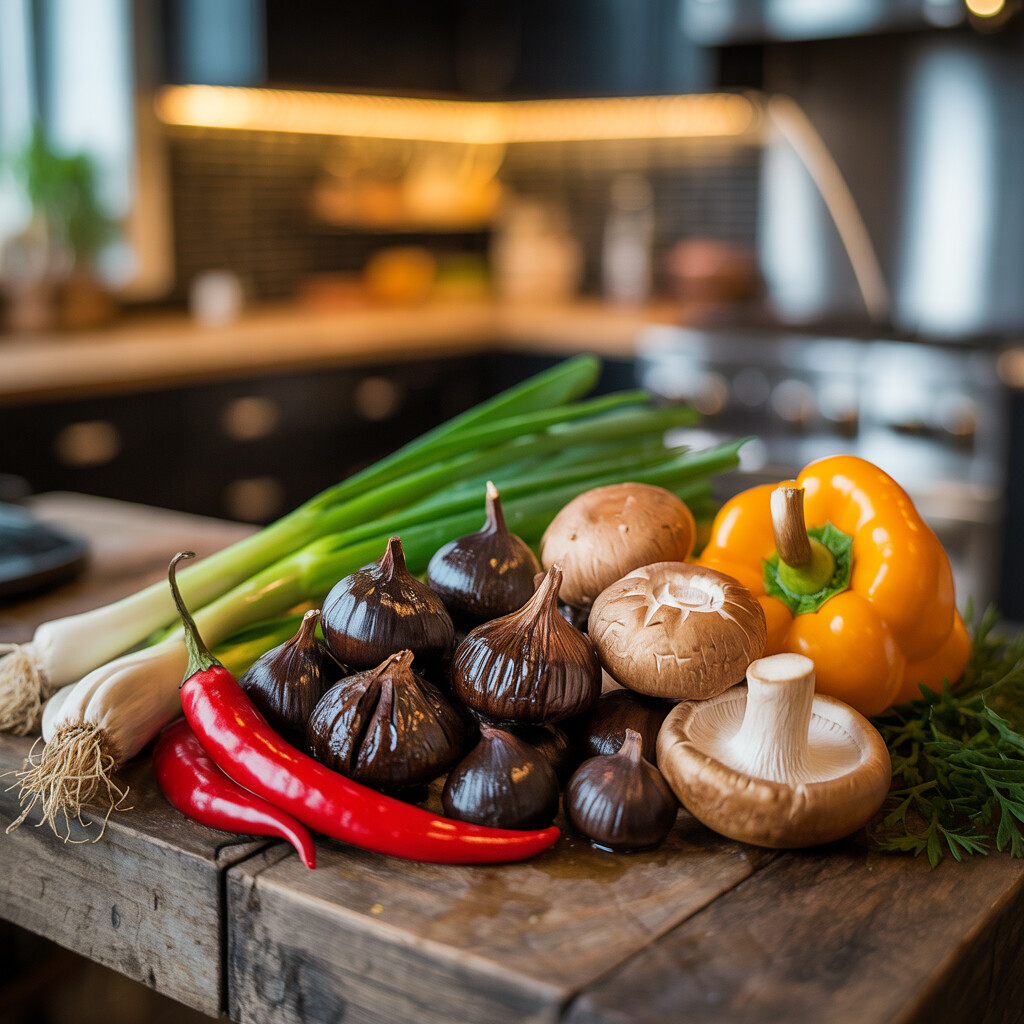 Essential Ingredients for Delicious Black Garlic Stir-Fries